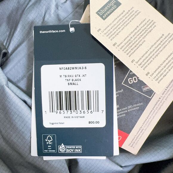 The North Face Summit Tsirku GTX Pro Men's S Gore-Tex Ski Winter Jacket Org $800 - Picture 7 of 9